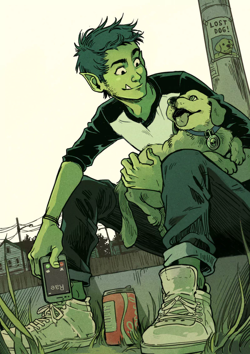 Garfield Logan Comic Beast Boy Image