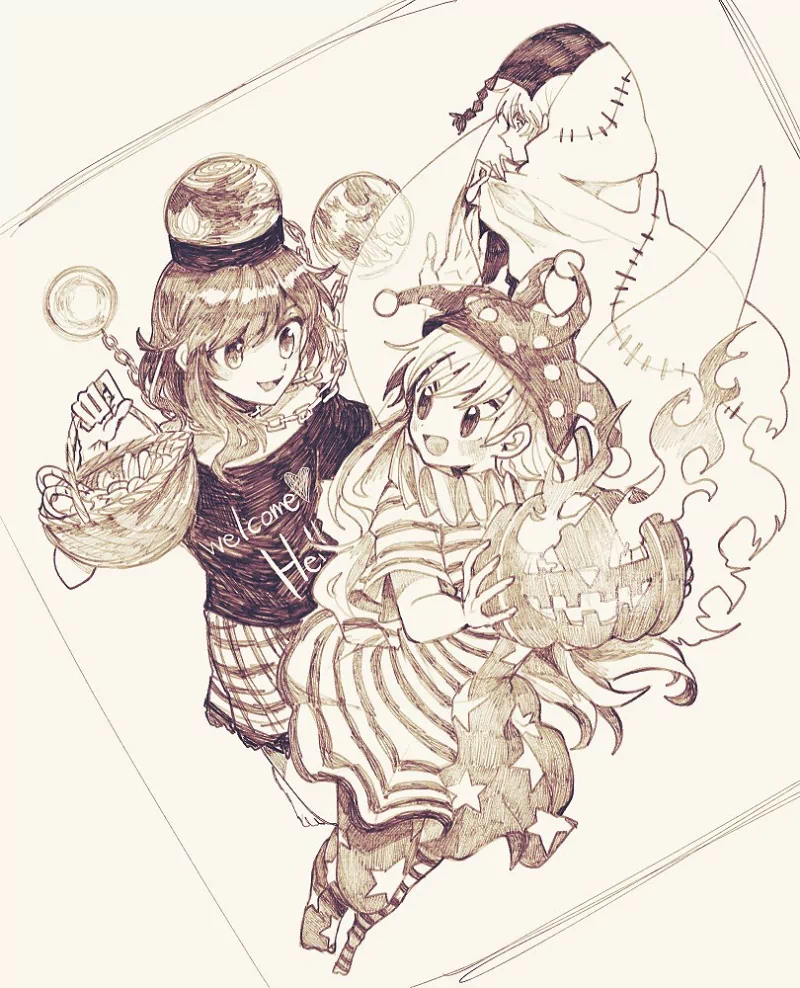 Junko (Touhou) Clownpiece (Touhou) Hecatia Lapislazuli Anime Touhou Image