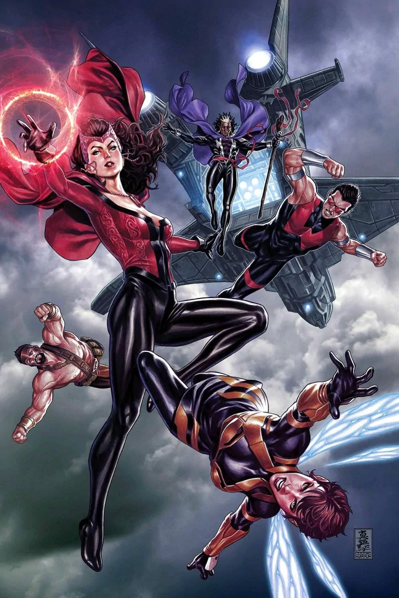 Wanda Maximoff Janet van Dyne Wonder Man Hercules (Marvel Comics) Wasp (Marvel Comics) Scarlet Witch Comic Avengers Image