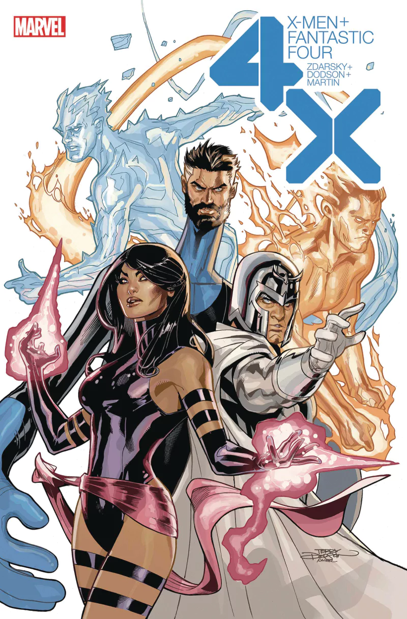 Mister Fantastic Iceman (Marvel Comics) Magneto (Marvel Comics) Psylocke (Marvel Comics) Comic X-Men/Fantastic Four Image