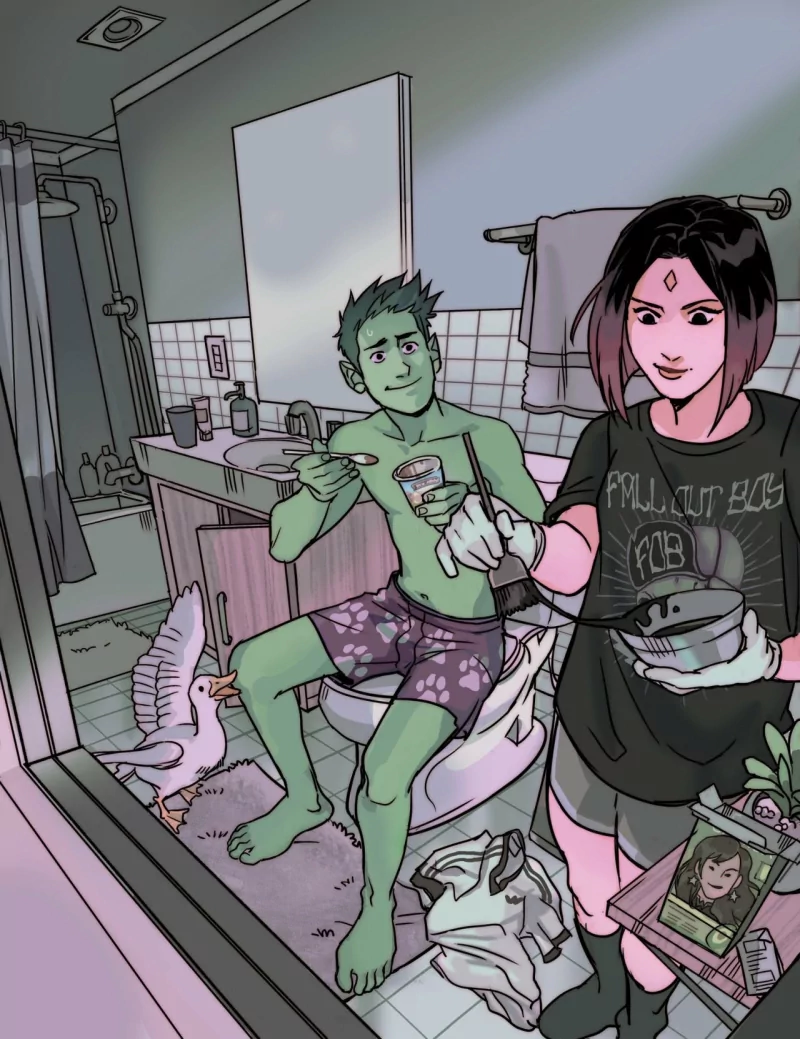 Raven (DC Comics) Beast Boy Rachel Roth Garfield Logan Comic Teen Titans: Beast Boy Image