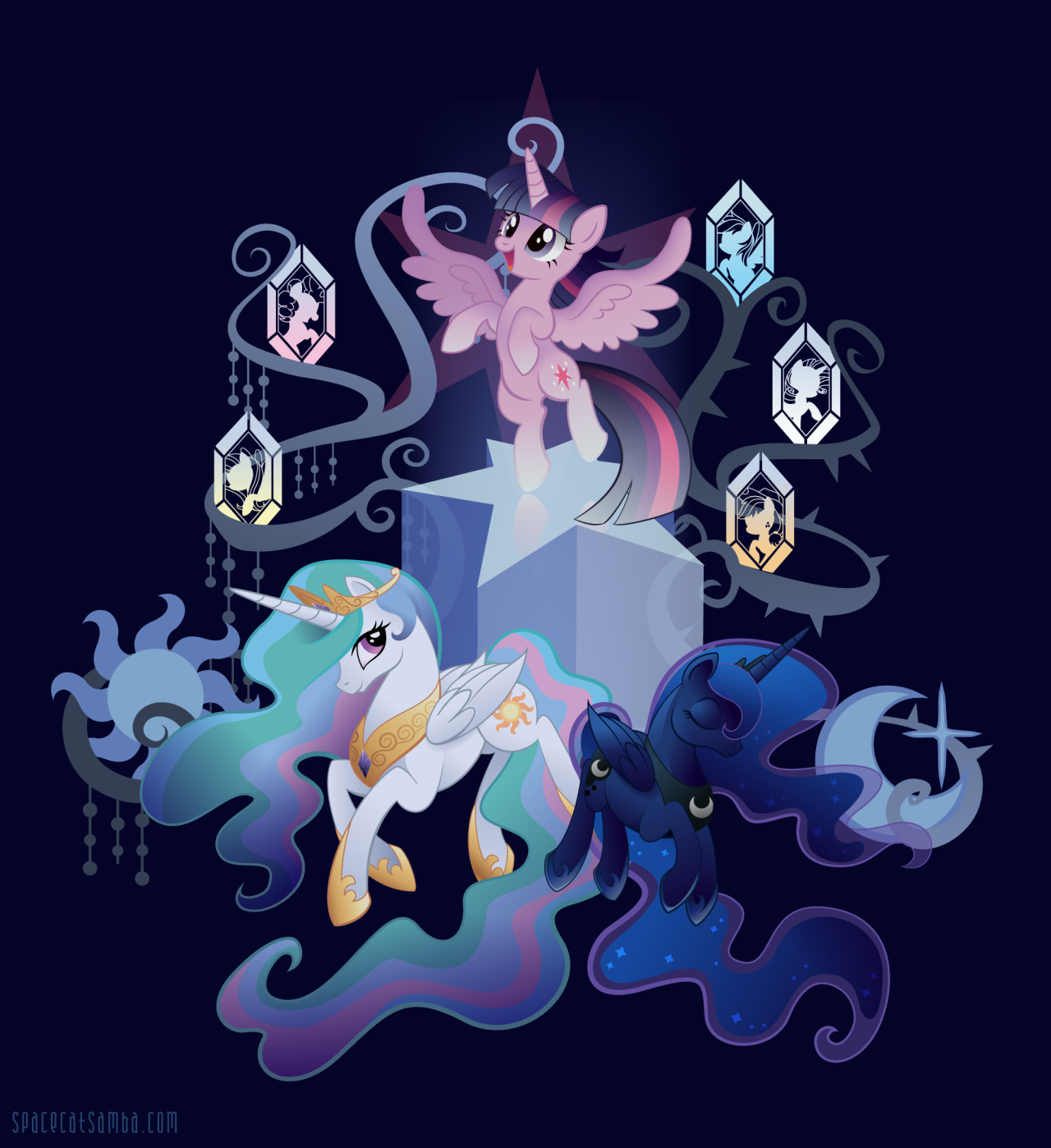 Mlp Luna And Celestia Parents My Little Pony Friendship Is Magic A mlp-luna-and-celestia-parents-my-little-pony-friendship-is-magic-a