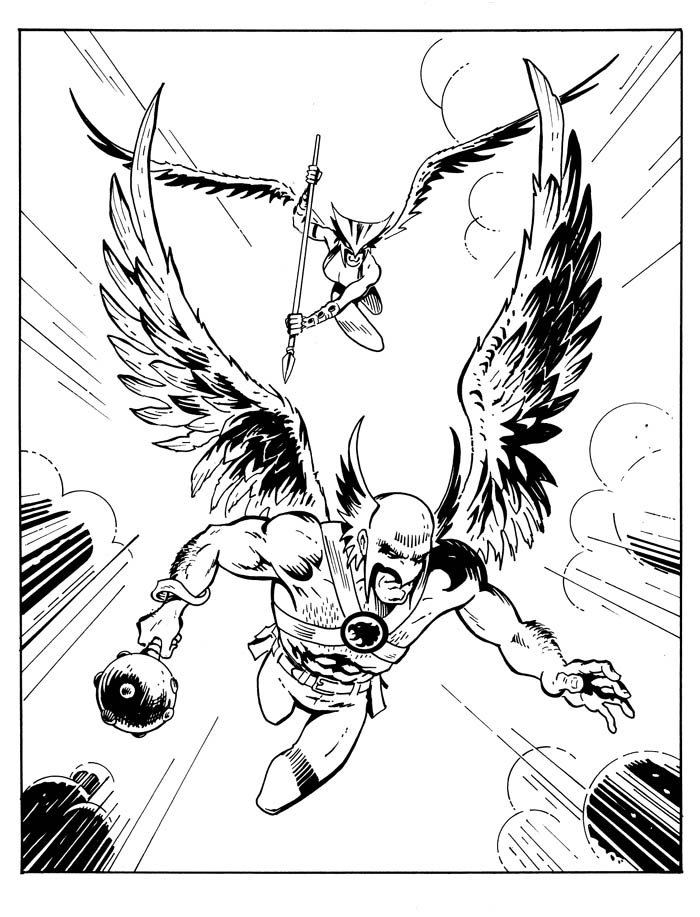 Hawkman & Hawkgirl Art