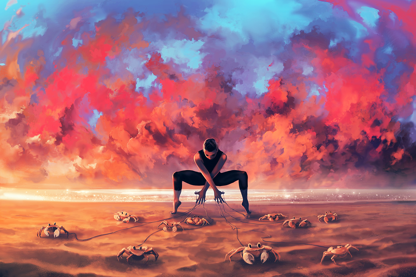 Cancer from the dancing zodiac by Cyril Rolando