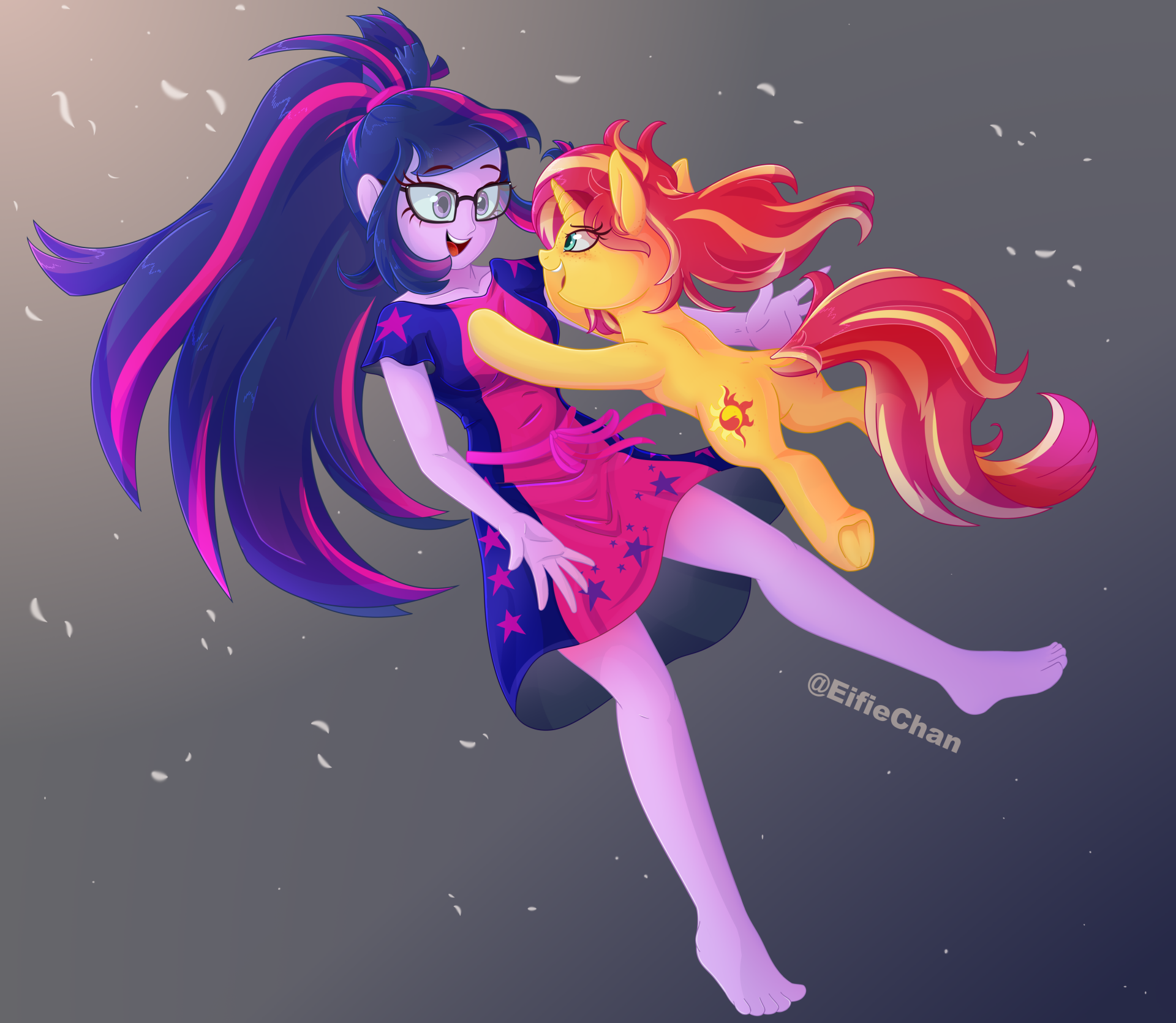 Download Sunset Shimmer Sci-Twi (My Little Pony) Movie My Little Pony: Equestria Girls - Spring Breakdown Art