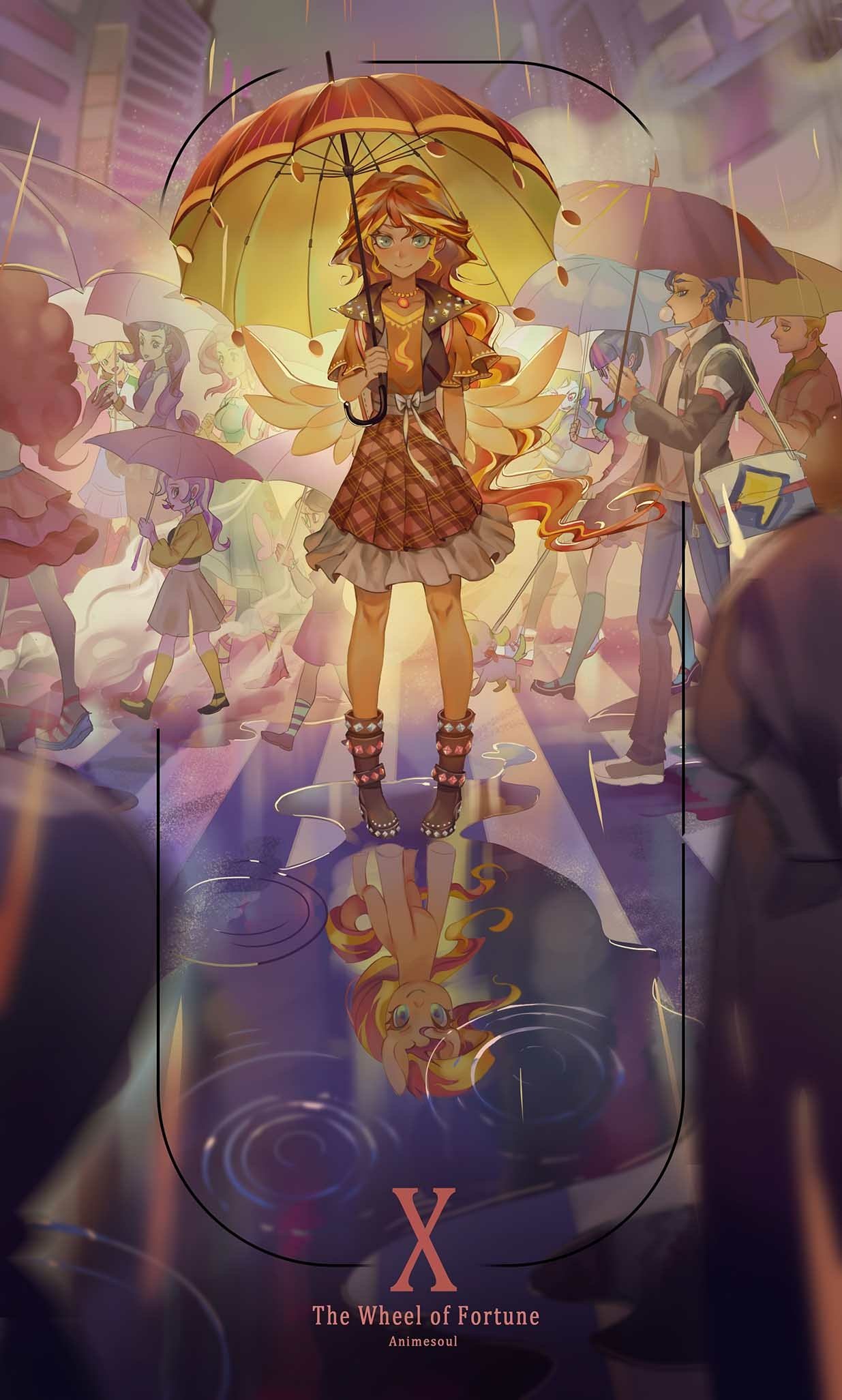 Download Reflection Umbrella Pinkie Pie Silver Spoon (My Little Pony) Rainbow Dash Big Macintosh Spike (My Little Pony) Fluttershy (My Little Pony) Sci-Twi (My Little Pony) Applejack (My Little Pony) Rarity (My Little Pony) Diamond Tiara (My Little Pony) Flash Sentry Sunset Shimmer TV Show My Little Pony: Equestria Girls Art