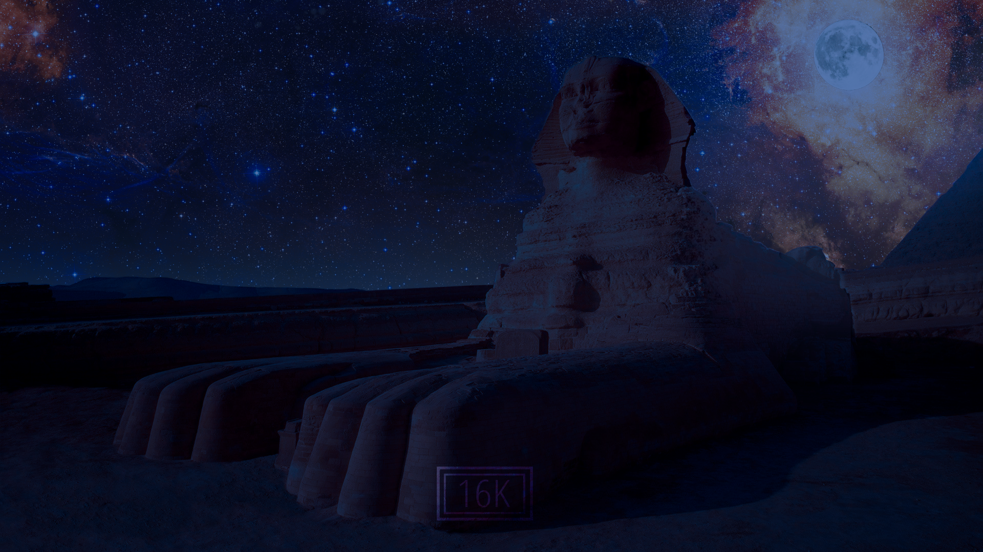 Sphynx and Moon by ISIBOY 1Mc