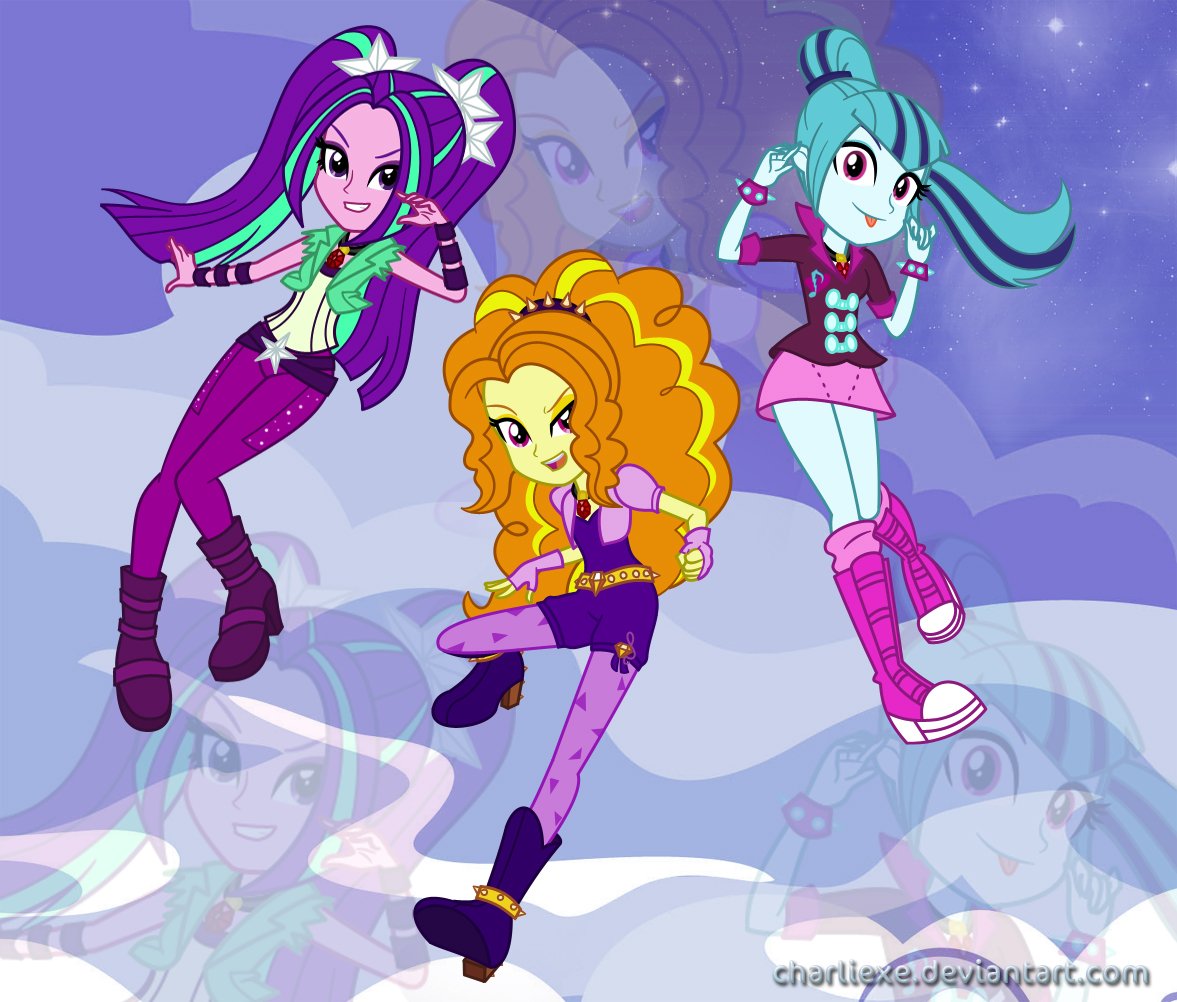 Download Adagio Dazzle Sonata Dusk Aria Blaze Movie My Little Pony: Equestria Girls - Rainbow Rocks Art