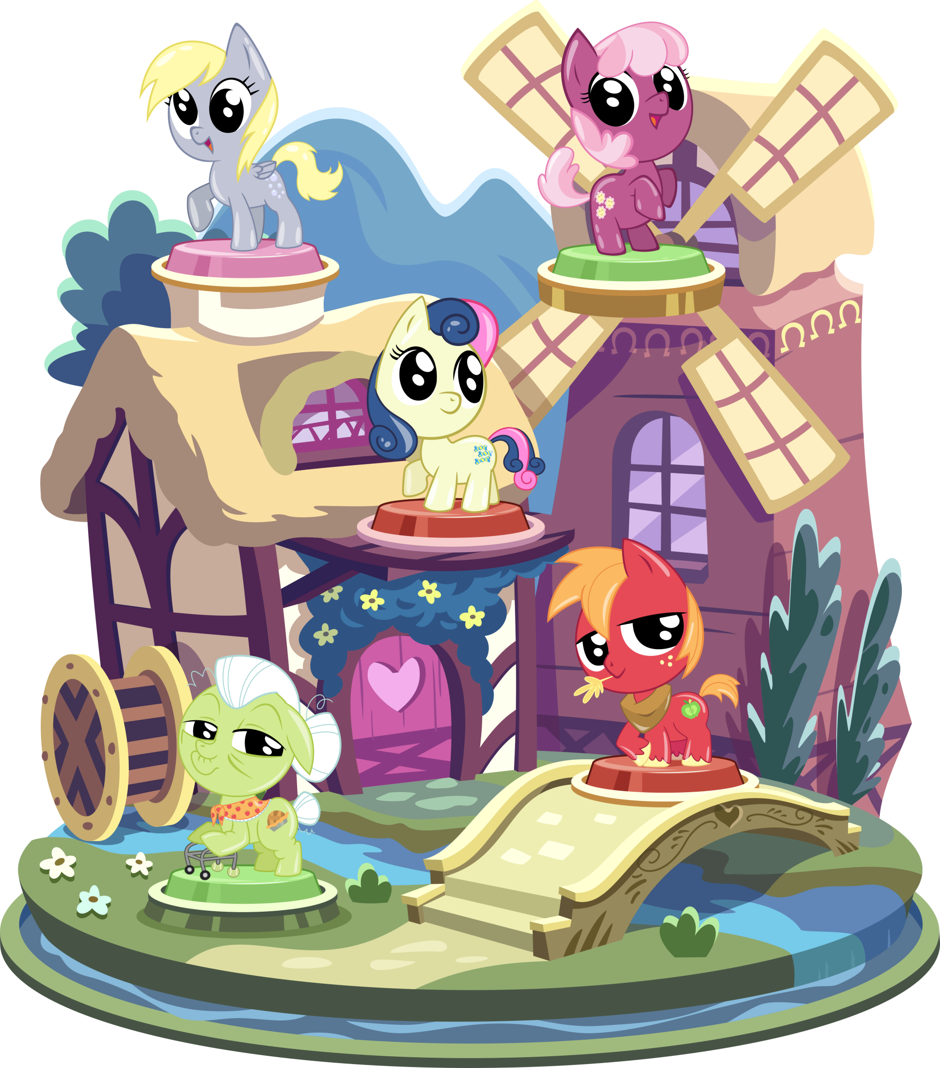 Download Cheerilee (My Little Pony) Derpy Hooves Granny Smith (My Little Pony) Big Macintosh Sweetie Drops Video Game My Little Pony Pocket Ponies Art