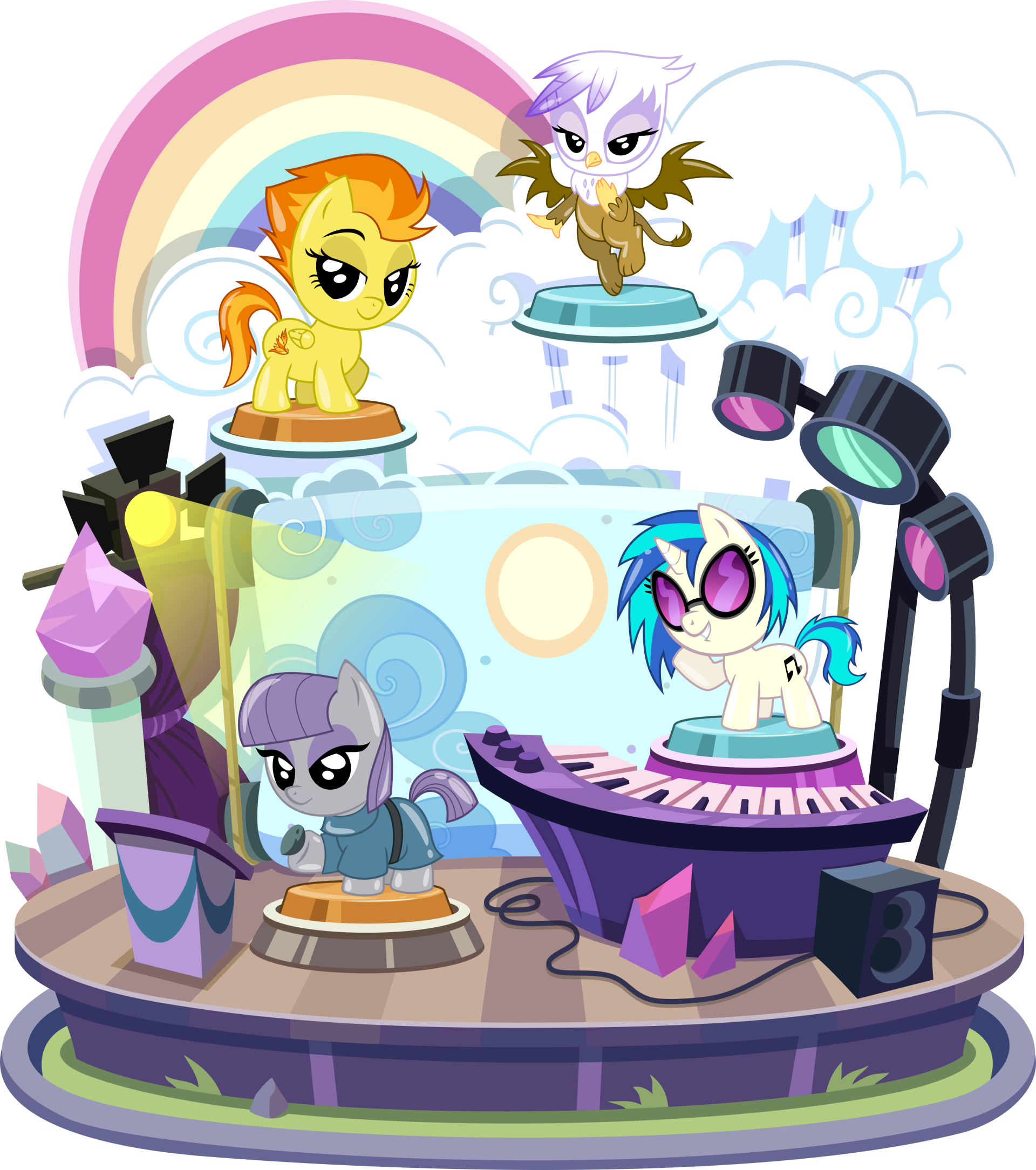 Download Maud Pie DJ Pon-3 Spitfire (My Little Pony) Gilda (My Little Pony) Video Game My Little Pony Pocket Ponies Art