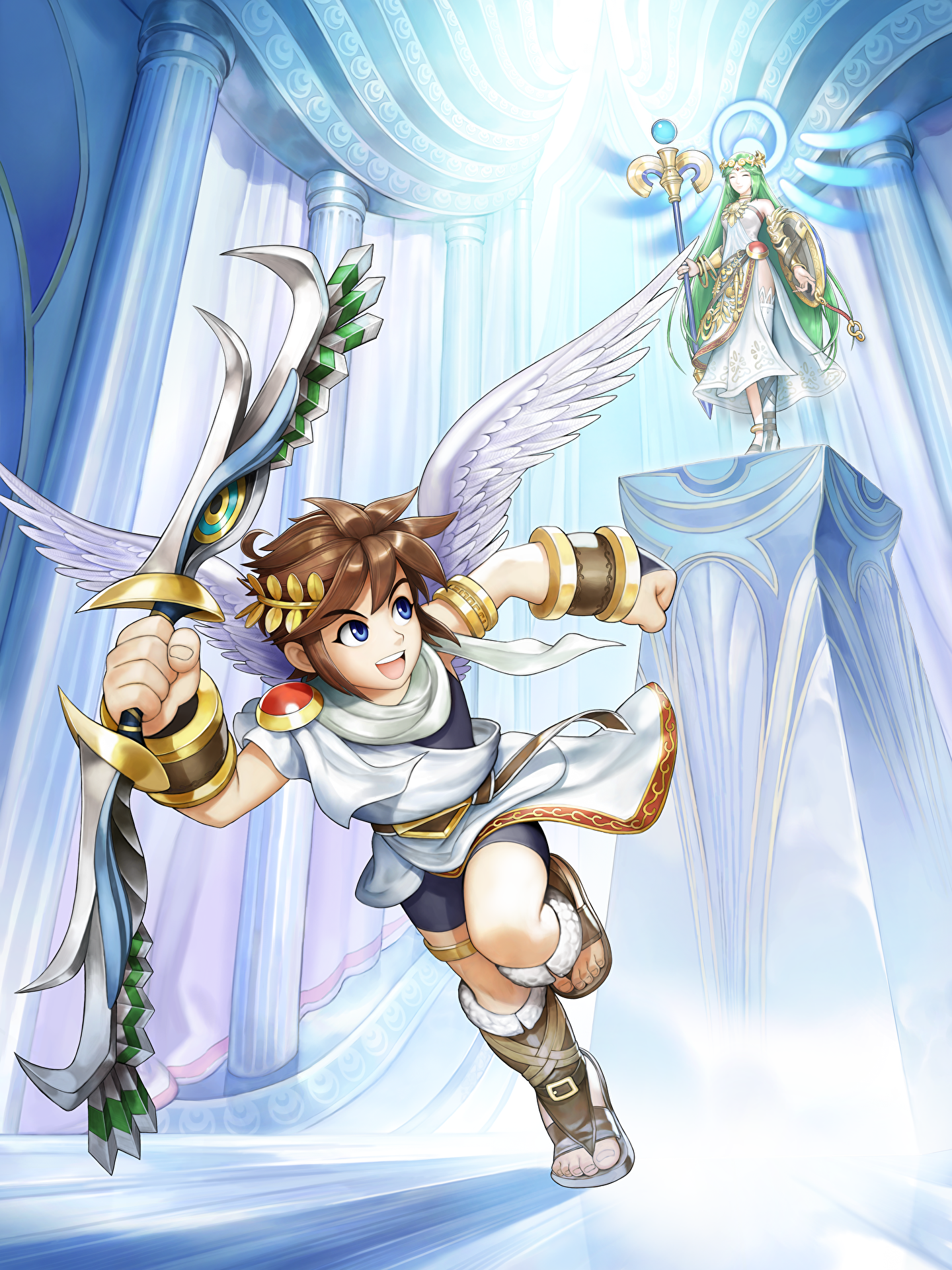 Download Palutena (Kid Icarus) Pit (Kid Icarus) Video Game Kid Icarus: Uprising Art