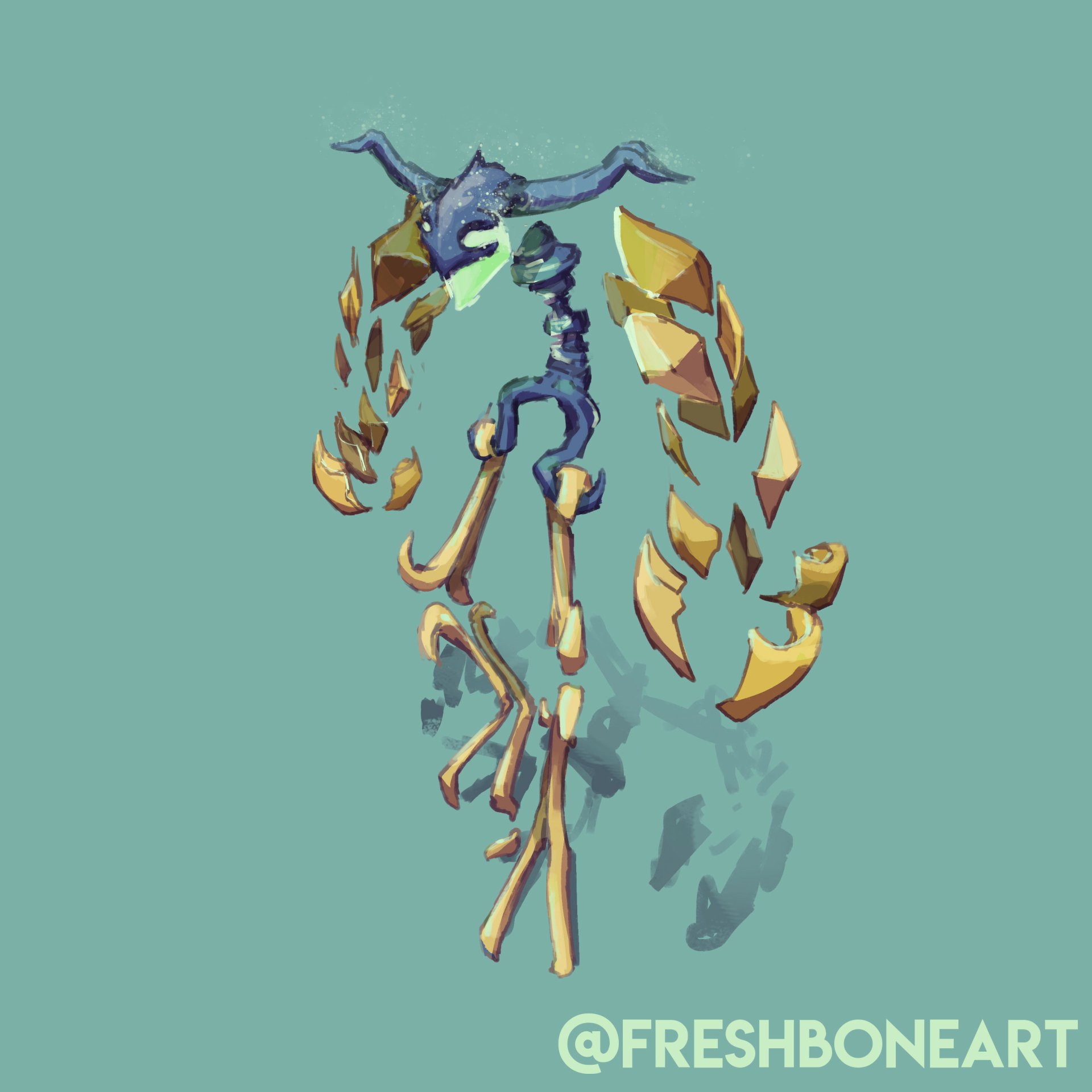 Download Video Game Slay The Spire Skeleton Artistic Digital Art Art