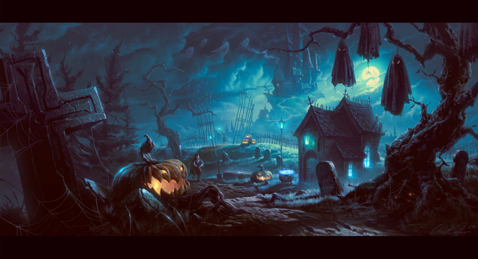 Download Ghost Pumpkin Holiday Halloween Art