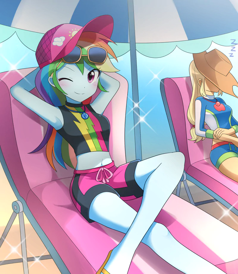 Applejack (My Little Pony) Rainbow Dash TV Show My Little Pony: Equestria Girls Image
