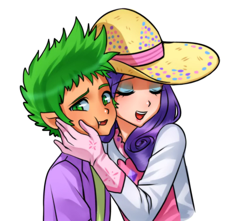 humanized Rarity (My Little Pony) Spike (My Little Pony) TV Show My Little Pony: Friendship Is Magic Image