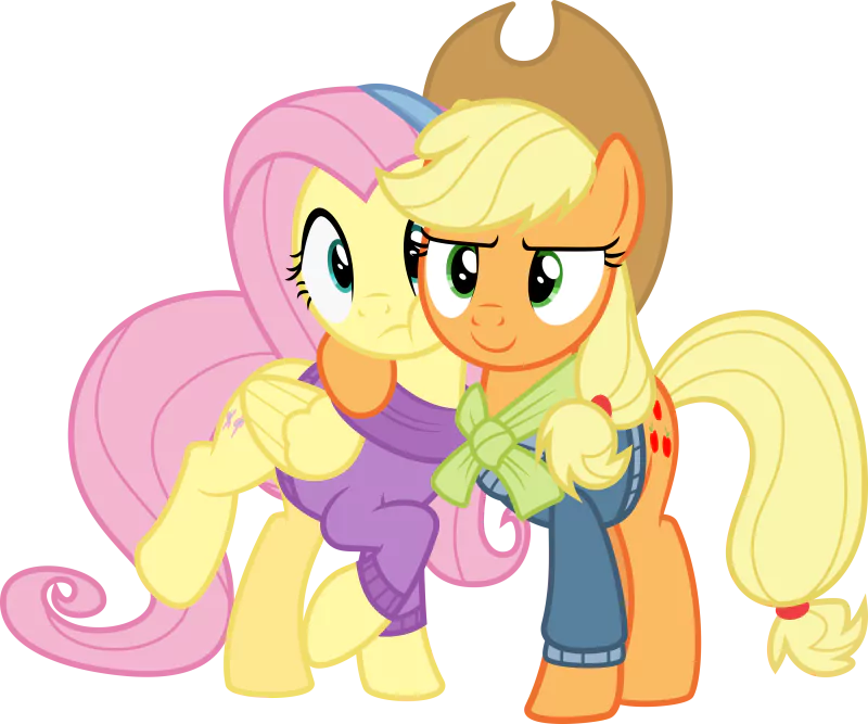 Fluttershy (My Little Pony) Applejack (My Little Pony) movie My Little Pony: Best Gift Ever Image