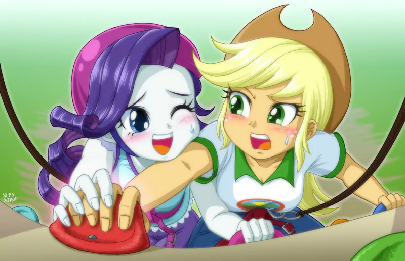 Rarity (My Little Pony) Applejack (My Little Pony) movie My Little Pony: Equestria Girls - Legend of Everfree Image