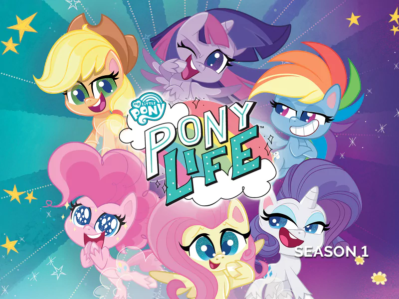 Rainbow Dash Fluttershy (My Little Pony) Rarity (My Little Pony) Pinkie Pie Applejack (My Little Pony) Twilight Sparkle TV Show My Little Pony: Pony Life Image
