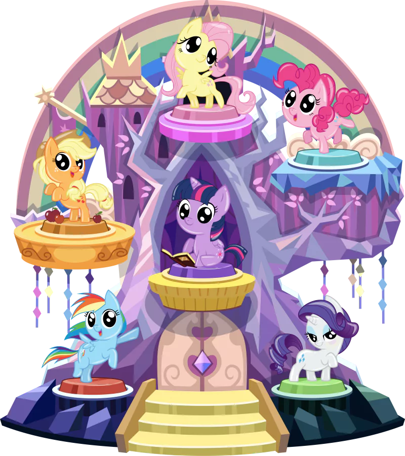 Applejack (My Little Pony) Fluttershy (My Little Pony) Pinkie Pie Rarity (My Little Pony) Rainbow Dash Twilight Sparkle video game My Little Pony Pocket Ponies Image