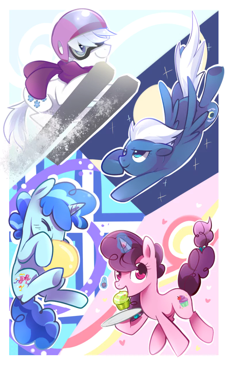 Sugar Belle (My Little Pony) Night Glider (My Little Pony) Party Favor (My Little Pony) Diamond Tiara (My Little Pony) TV Show My Little Pony: Friendship Is Magic Image