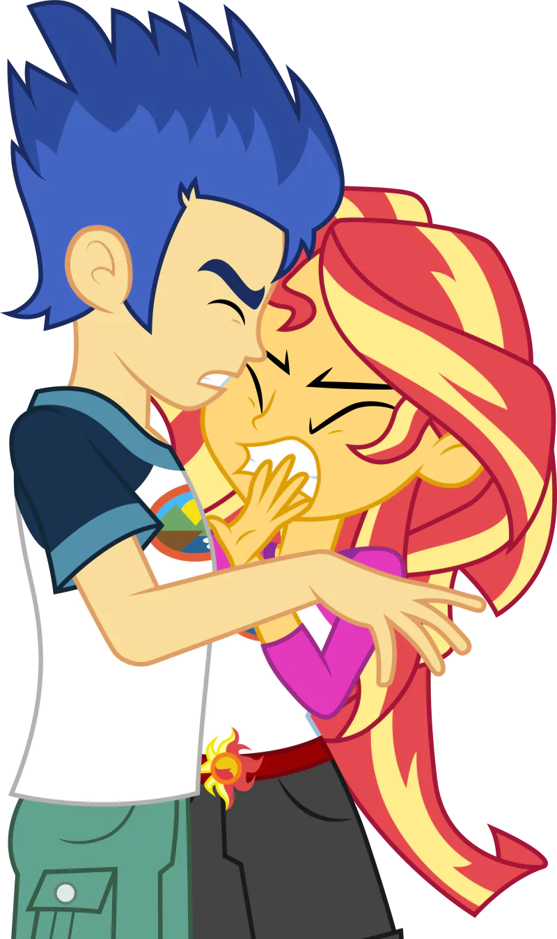 Flash Sentry Sunset Shimmer movie My Little Pony: Equestria Girls - Legend of Everfree Image