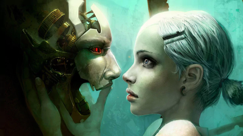  Blue Eye Girl Android by Marc Brunet