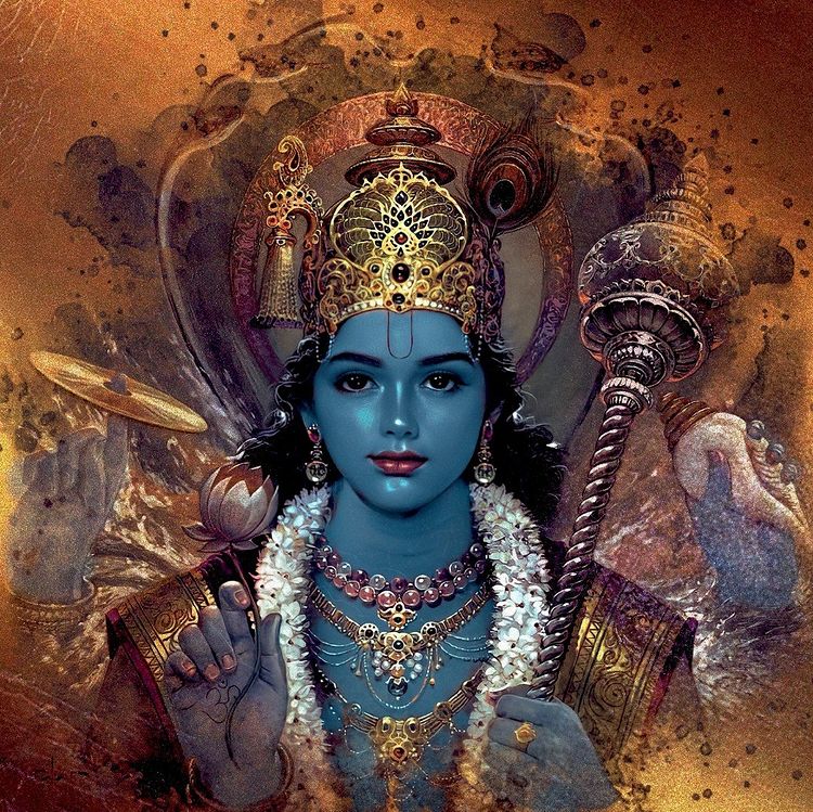 Vishnu , Krishna by Dandvats
