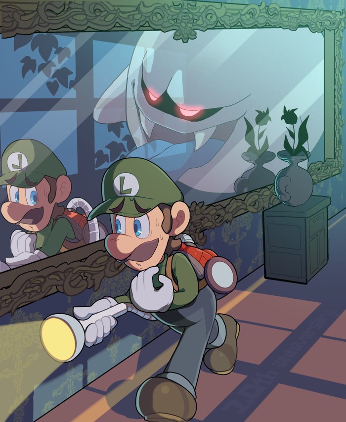 Luigi's Mansion Art by hosinoirie777