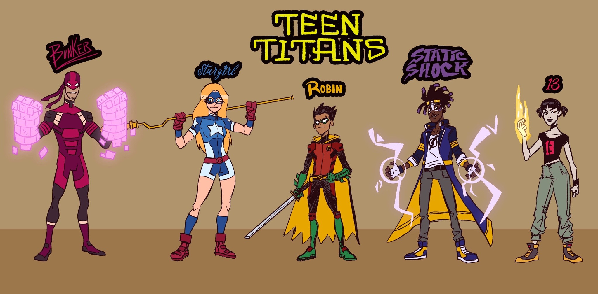 Teen Titans Art by antygabo14