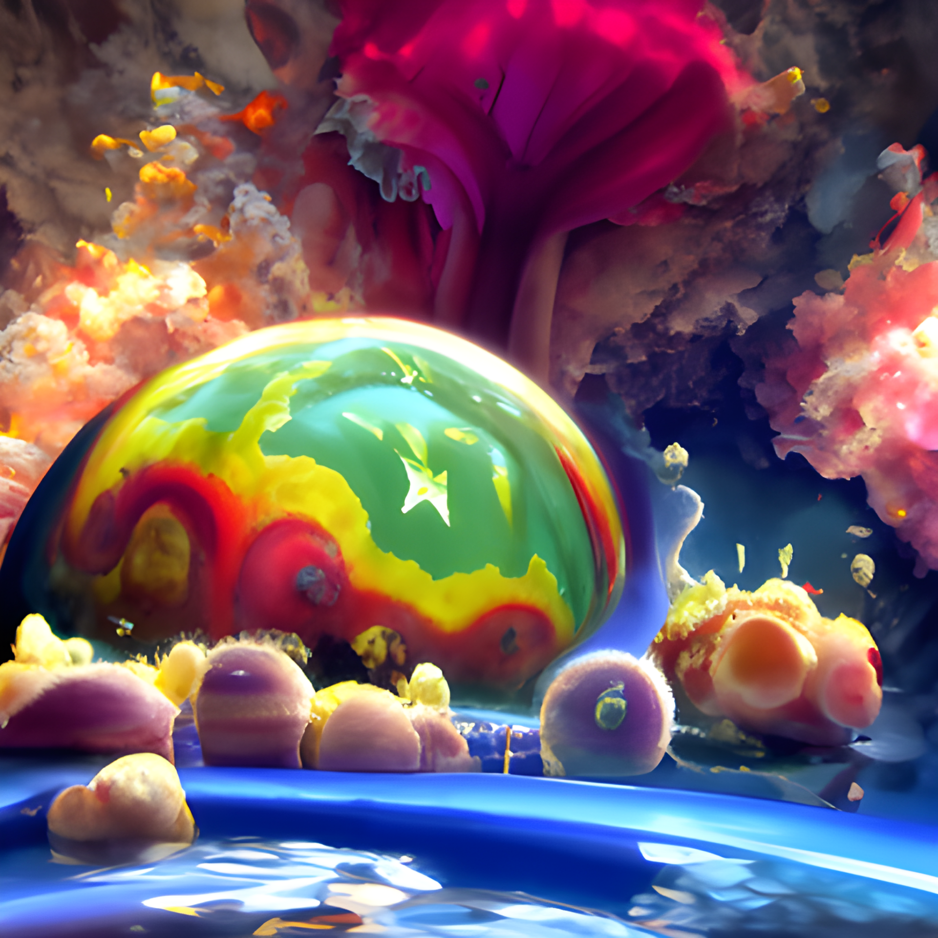 A Fantasy Planet invading The earth by Fantasy Broker