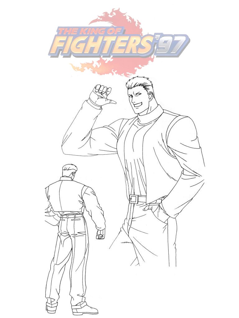 Download Ryuji Yamazaki Video Game The King Of Fighters '97 Art