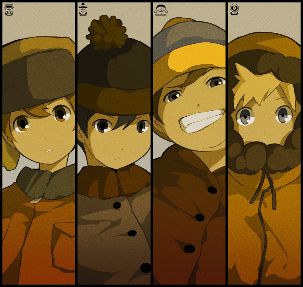 Download Kenny McCormick Eric Cartman Kyle Broflovski Stan Marsh TV Show South Park Art