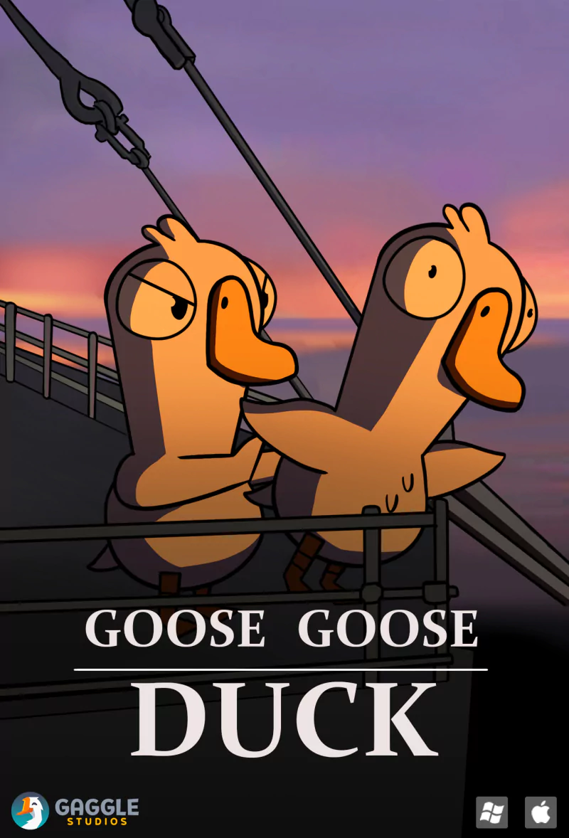 video game Goose Goose Duck goose duck cartoon Image