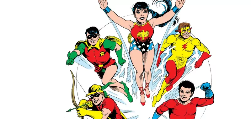 Garth (DC Comics) Aqualad (DC Comics) Roy Harper Speedy (DC Comics) Wally West Kid Flash Dick Grayson Robin (DC Comics) Donna Troy Wonder Girl Comic Teen Titans Image