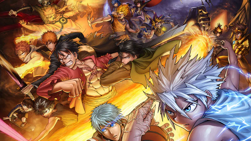 Conan Edogawa Shinichi Kudo Yami Yugi Natsu Dragneel Ichigo Kurosaki Goku Killua Zoldyck Naruto Uzumaki Monkey D. Luffy Anime crossover Image