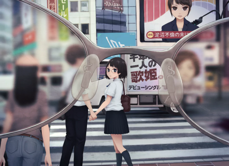 glasses Anime girl anime girl Image