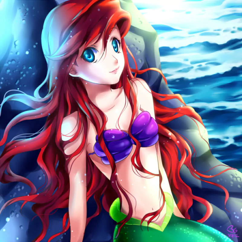 mermaid red hair Ariel (The Little Mermaid) movie The Little Mermaid (1989) Image