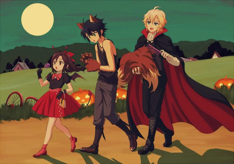 Akane Hyakuya Yūichirō Hyakuya Mikaela Hyakuya Anime Seraph of the End Image