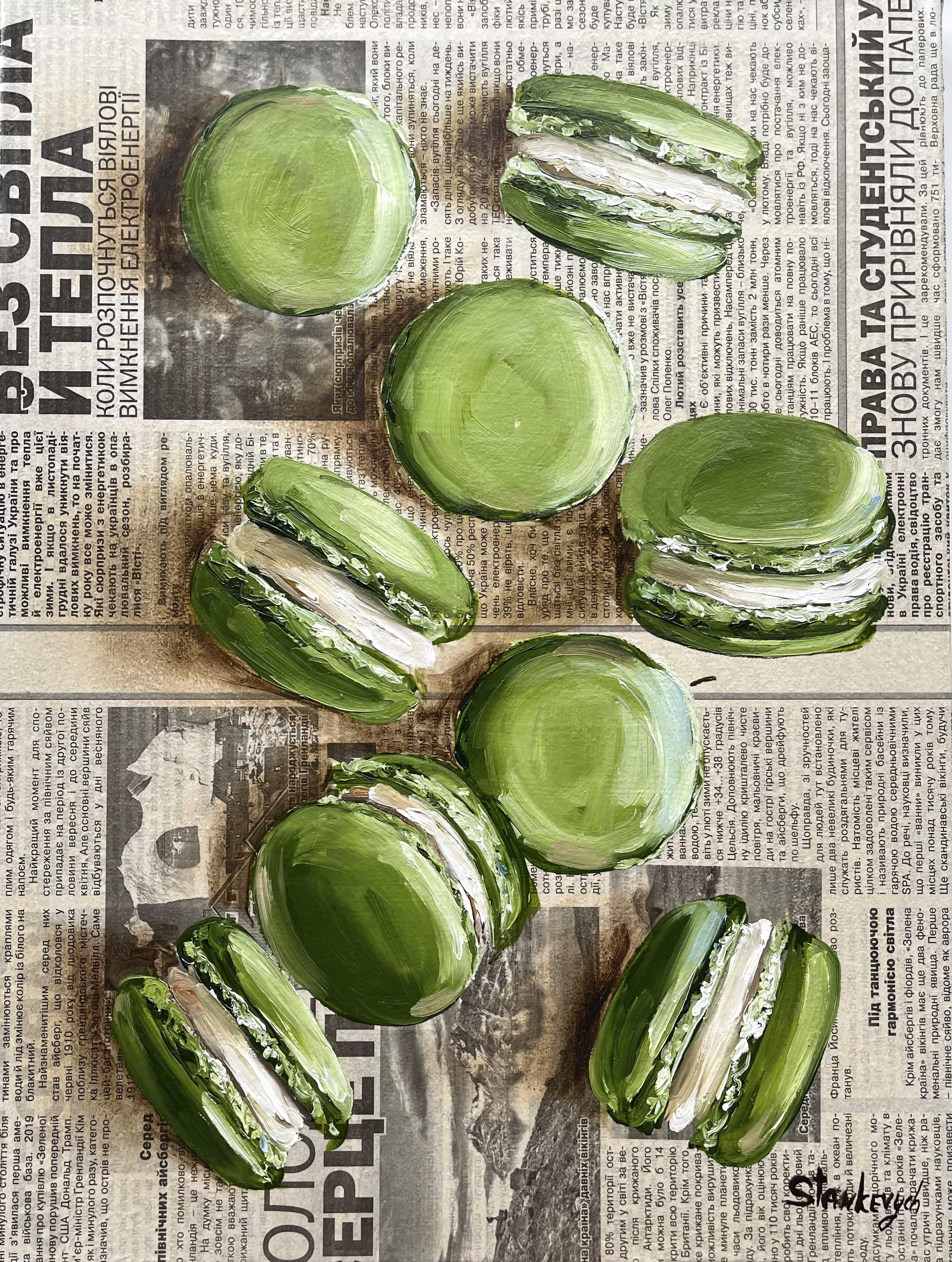 Matcha macarons by JuliaStankevych