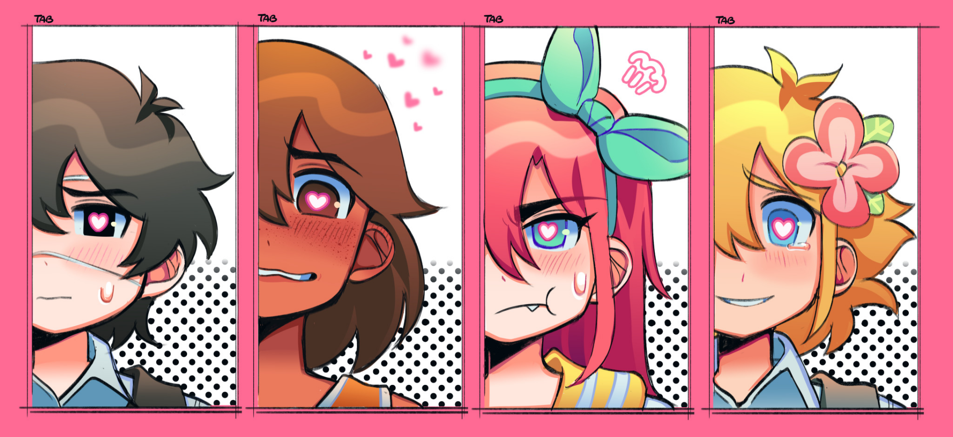 Download Basil (Omori) Aubrey (Omori) Kel (Omori) Sunny (Omori) Video Game OMORI Art