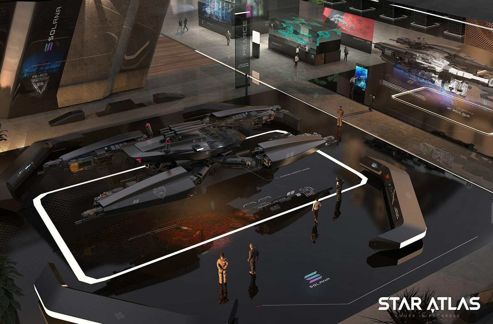 Download Video Game Star Atlas Spaceship Sci Fi Exhibition Art