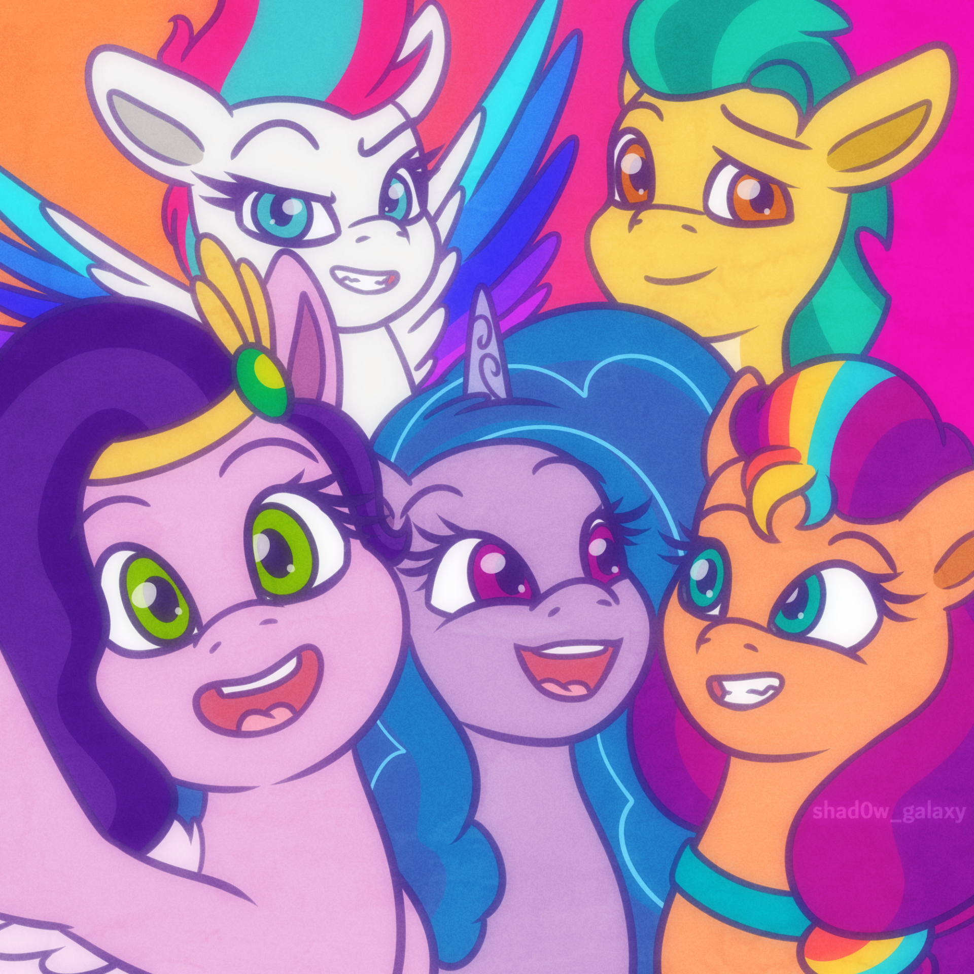 Download Izzy Moonbow Hitch Trailblazer Zipp Storm Sunny Starscout Pipp Petals TV Show My Little Pony: Tell Your Tale Art