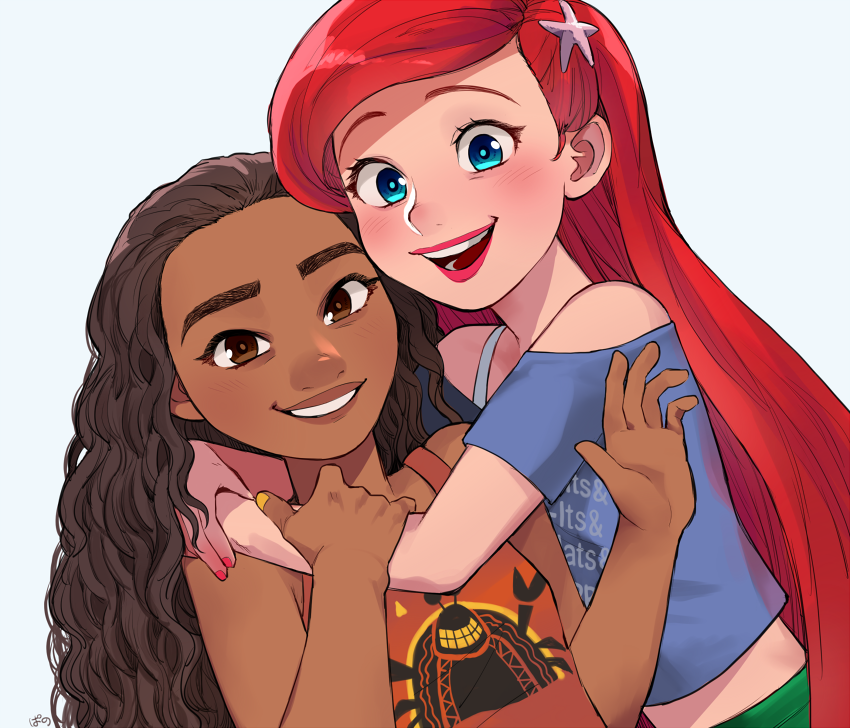 Download Moana Waialiki Ariel (The Little Mermaid) Movie Ralph Breaks The Internet Art