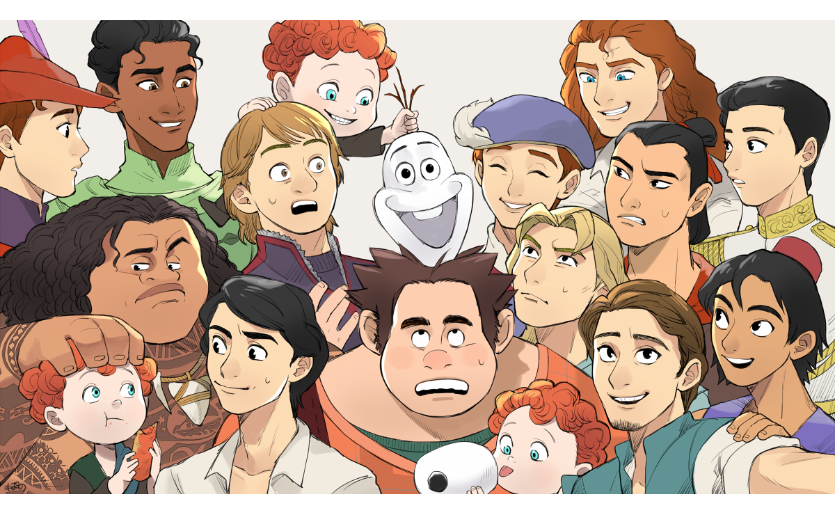 Download Phoebus (The Hunchback Of Notre Dame) Harris (Brave) Hamish (Brave) Hubert (Brave) Maui (Moana) Prince Charming Flynn Rider Prince Phillip (Disney) Aladdin Kristoff (Frozen) Prince Eric Olaf (Frozen) Ralph (Wreck-It Ralph) Movie Disney Art
