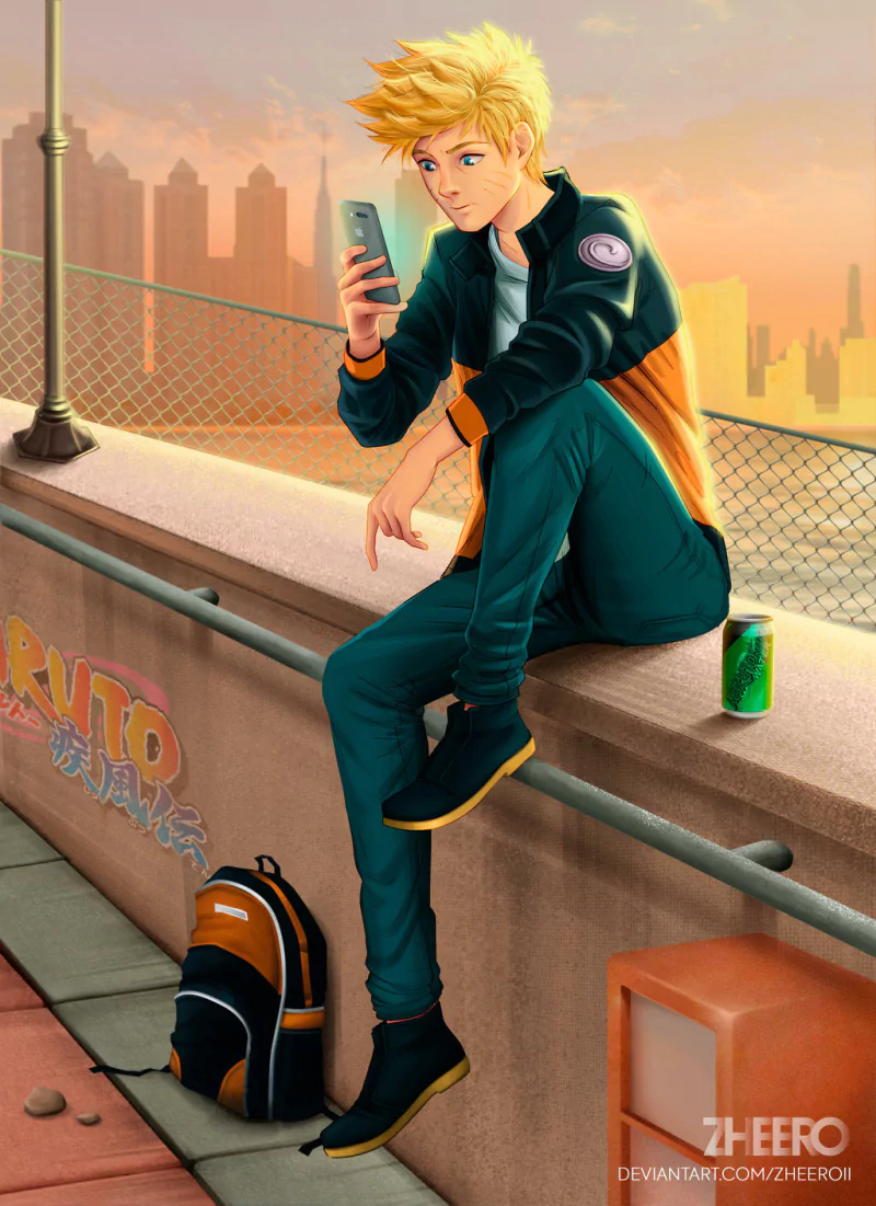 backpack blue eyes blonde Naruto Uzumaki Anime Naruto Image
