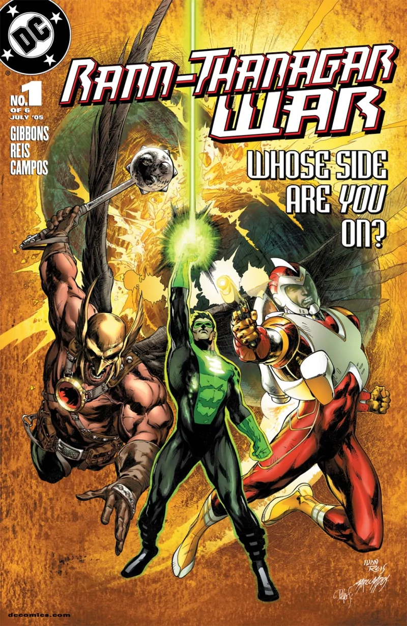 Ion (DC Comics) Green Lantern Adam Strange Hawkman (DC Comics) Comic Rann-Thanagar War Image
