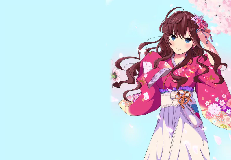 kimono Shiki Ichinose Anime The iDOLM@STER Cinderella Girls Image