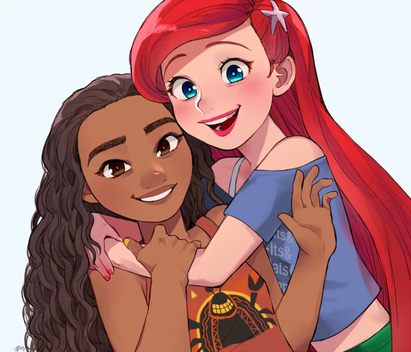 Moana Waialiki Ariel (The Little Mermaid) movie Ralph Breaks the Internet Image