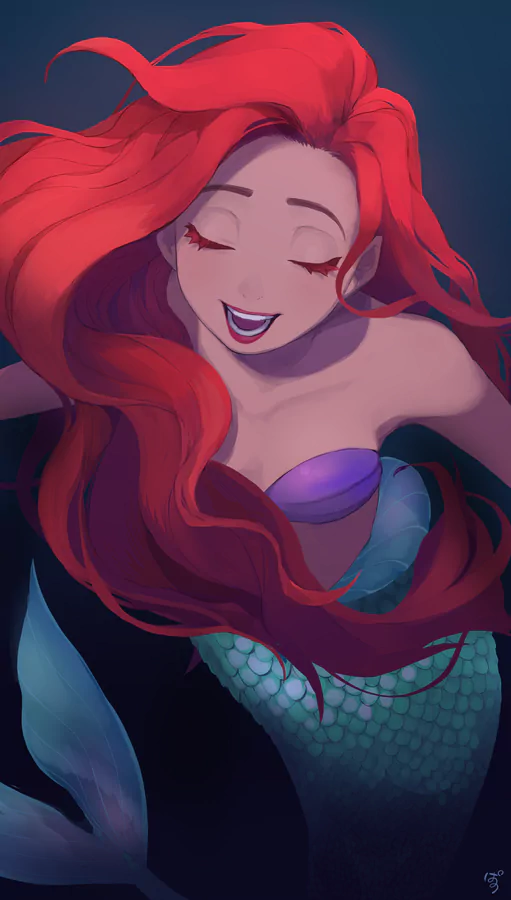 red hair mermaid Ariel (The Little Mermaid) movie The Little Mermaid (1989) Image