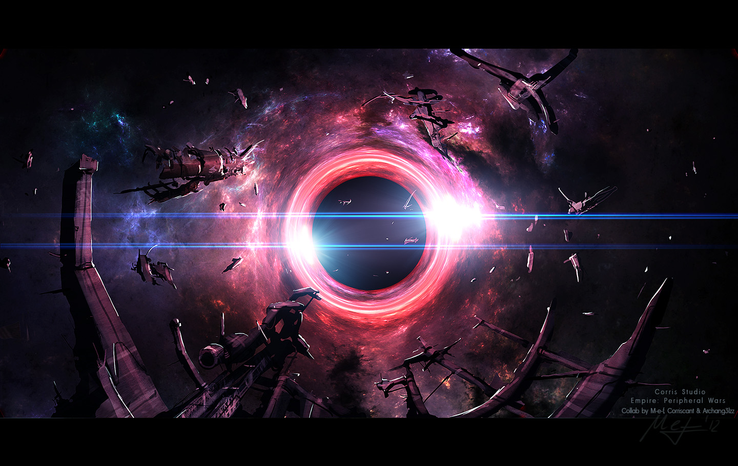Sci Fi Black Hole Art by ArtistMEF
